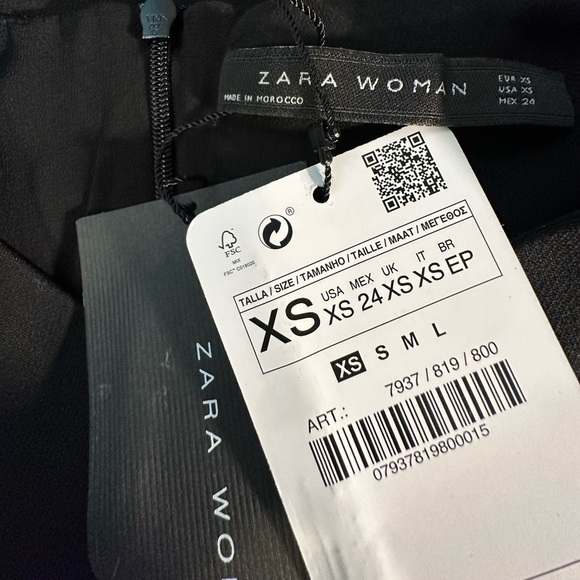 NWT Zara Long Sleeve Cutout Mini Dress Sz XS - Picture 5 of 6